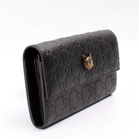 gucci 548055|548055 Guccissima Cat Wallet.